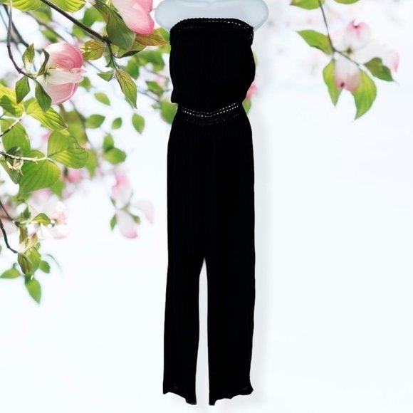 EIGHT Sixty Strapless Jumpsuit Size Medium - Picture 6 of 6